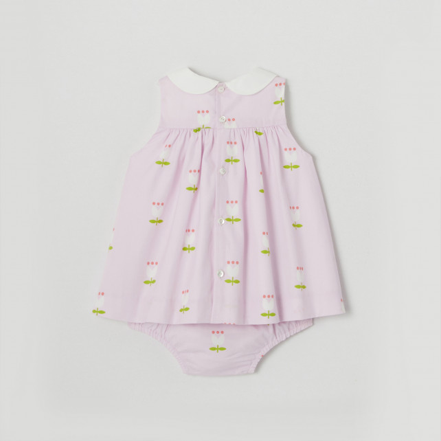 Поплин рокля за бебе момиче