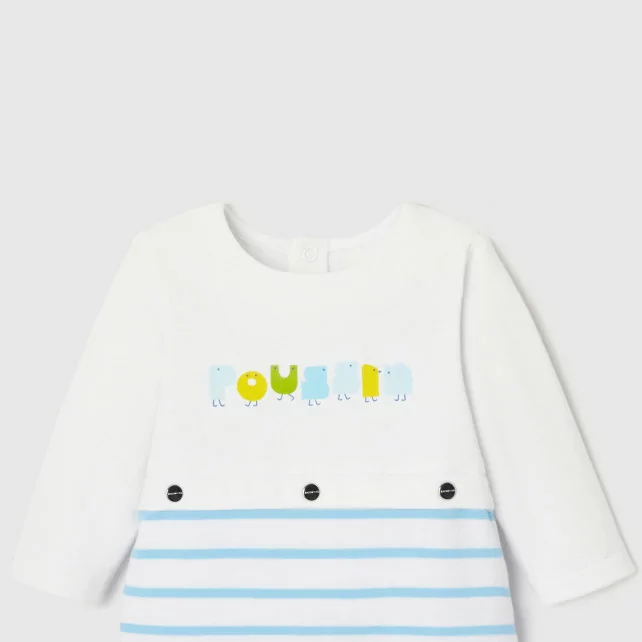 Памучна пижама за бебе момче