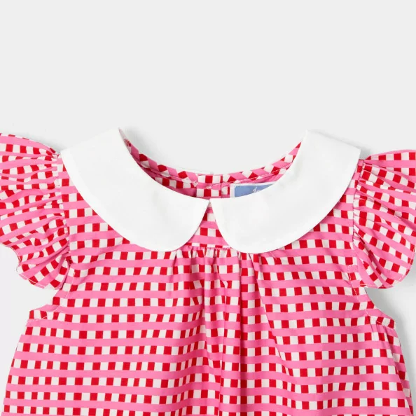 Карирана блуза за малко момиче