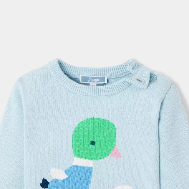 Пуловер от органичен памук за малко момче