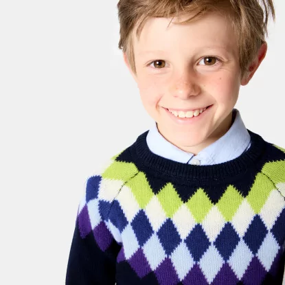Вълнен пуловер за момче