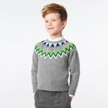 Вълнен пуловер за момче