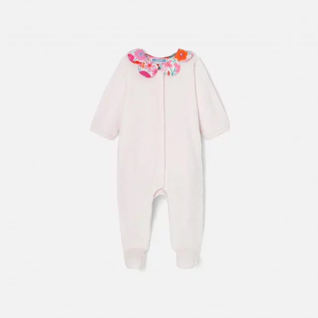Кадифена пижама за бебе момиче