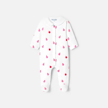 Пижама с принт за бебе момиче