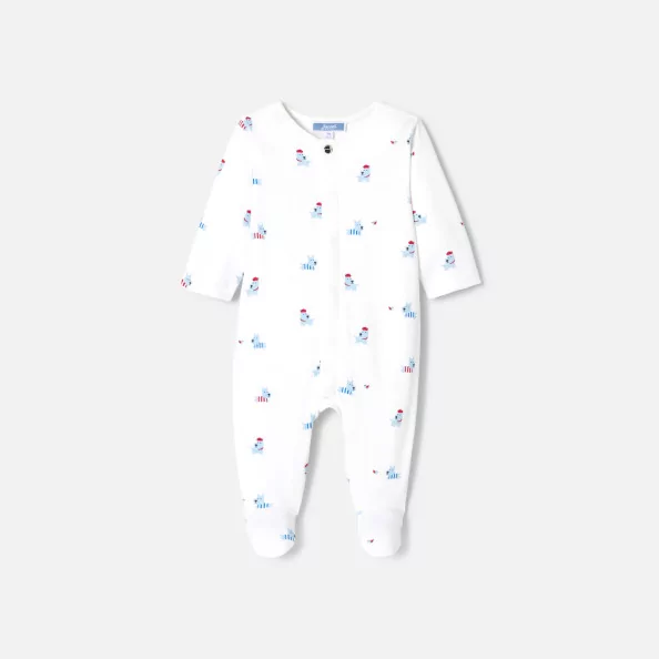 Пижама с принт за бебе момче
