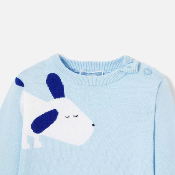 Пуловер с щампа на куче