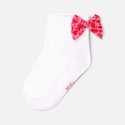 Чорапи за момиче с панделка в Liberty десен